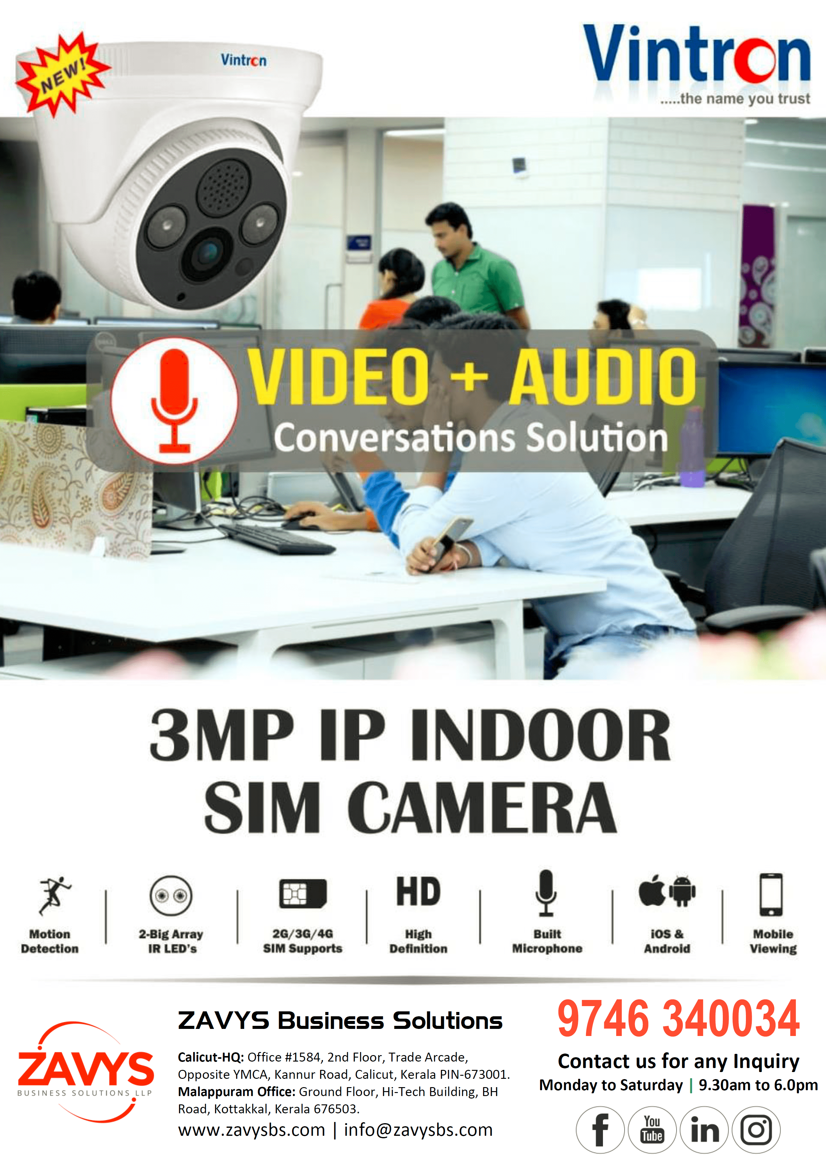 3MP IP Indoor SIM Camera 1